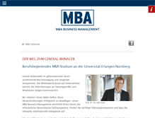 Tablet Screenshot of mba-nuernberg.info